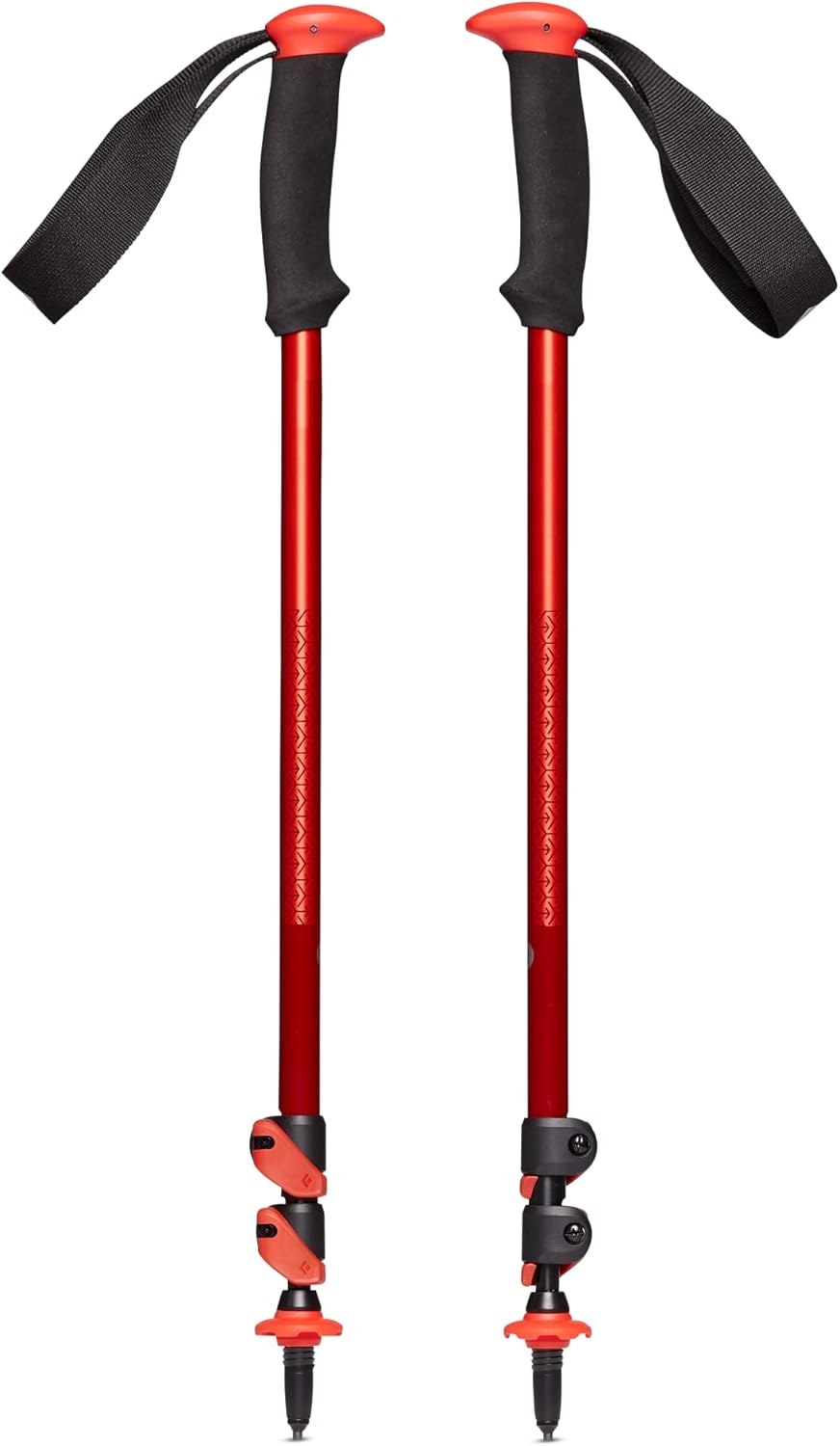 Black Diamond Trail Trekking Poles, Pair, FlickLock, Cork Grips, Sizes Adjustable