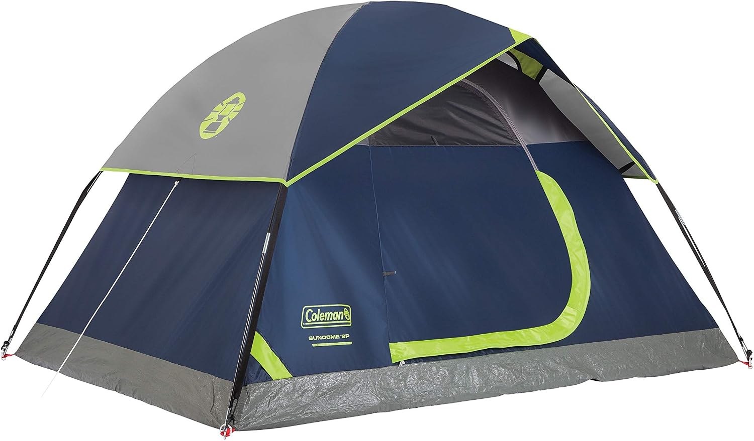 Coleman Sundome 2-Person Tent, Blue, WeatherTec Waterproof Camping Tent with Carry Bag