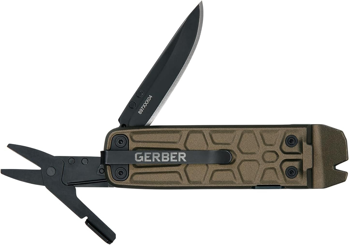 Gerber StrongArm Fixed Blade Knife, Serrated Edge, Coyote Brown, MOLLE Compatible