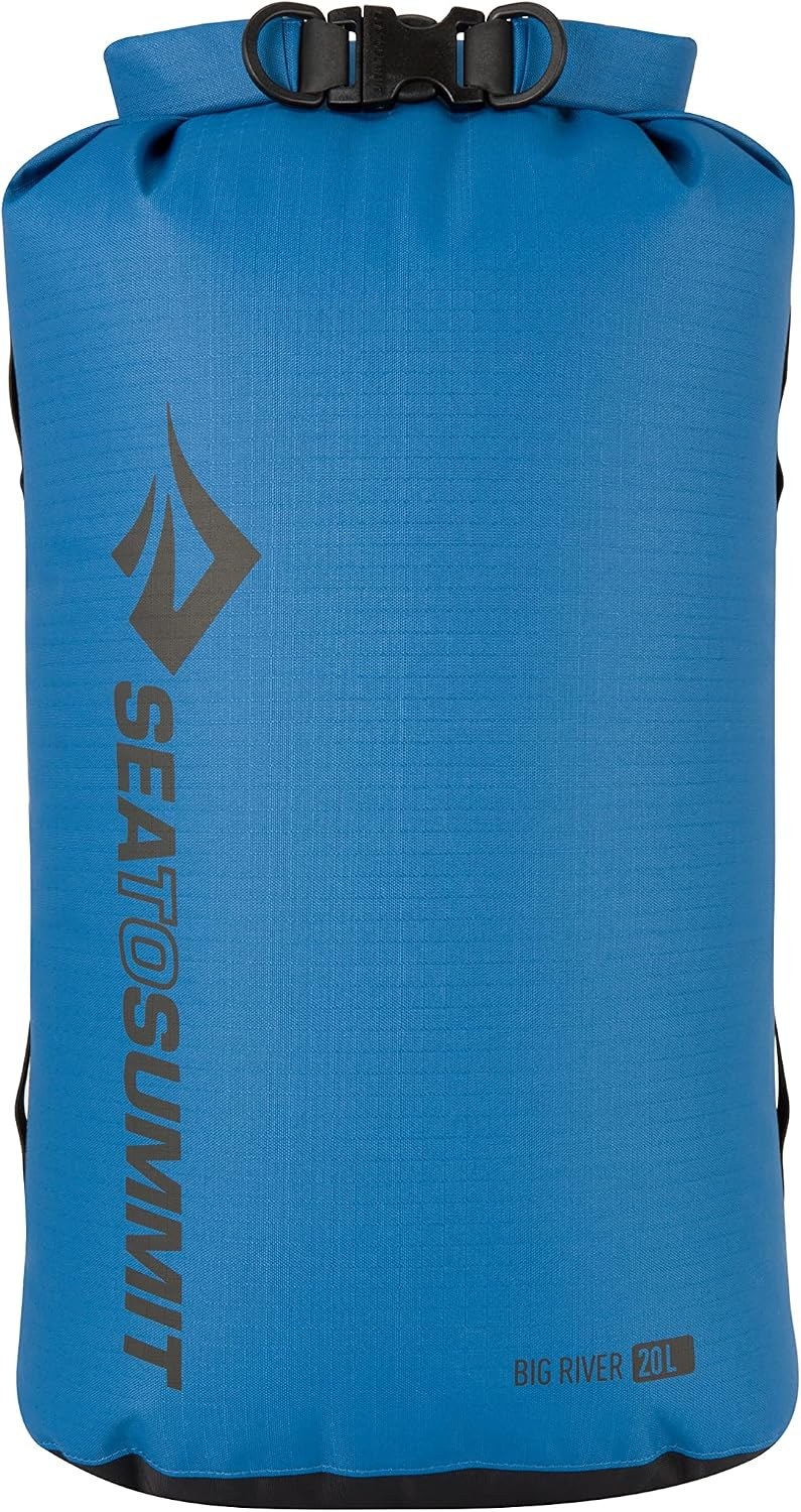 Sea to Summit Big River Dry Bag, 20L, Blue, Roll-Top Waterproof Stuff Sack
